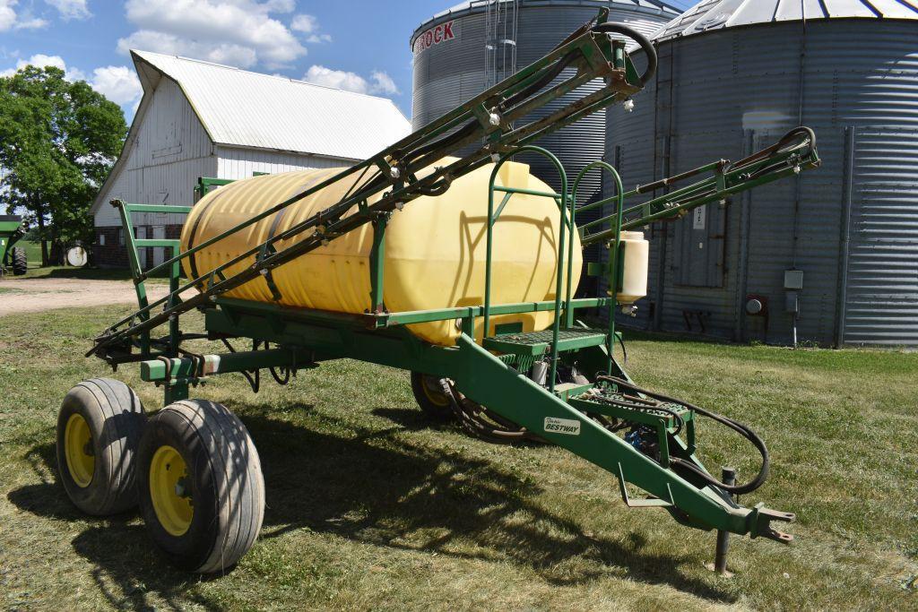 Best Way 750 Gallon Crop Sprayer, 45' Booms, Hydraulic Drive, Tandem Axle, Raven Controls