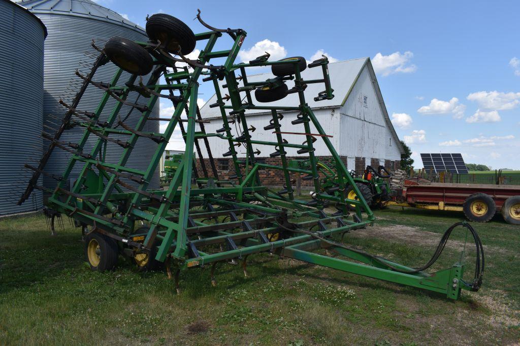 John Deere 960 Field Cultivator 3 Bar Harrow 36.5', Depth Control, Walking Tandems, SN: