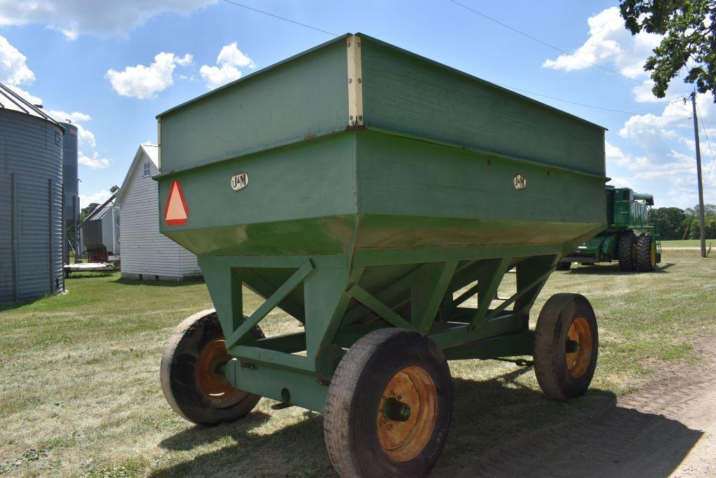 J&M 350 Bushel Gravity Flow Wagon With 13 Ton Gear, 11x24.5 Tires