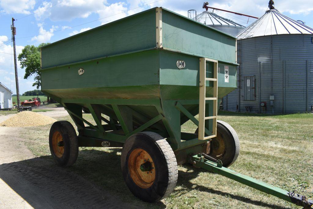 J&M 350 Bushel Gravity Flow Wagon With 13 Ton Gear, 11x24.5 Tires