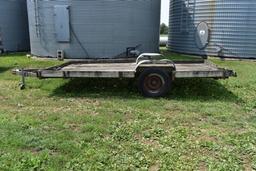 Shop Built 14' x 7' Single Axle Flatbed Trailer, No Title