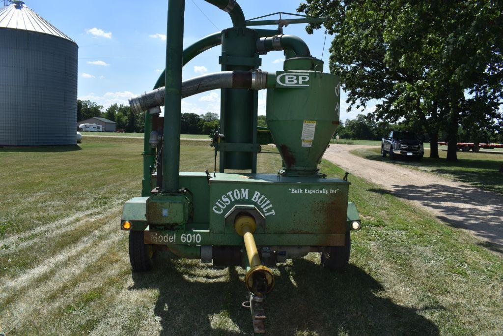 Custom Built Pneumatic Grain Vac Model 6010, 1000PTO w/Pipe, SN: 8904