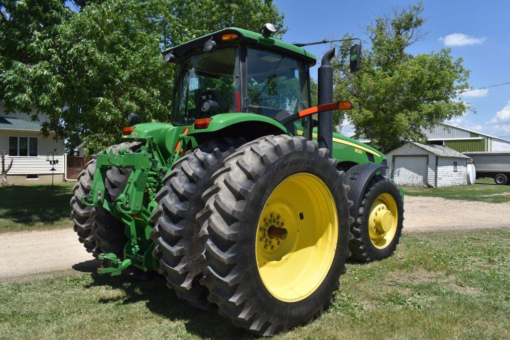 2009 John Deere 8130 MFWD, 2190 Hours, 18.4R46 Duals 85%, Inside Rear Wheel Weights, Rock Box,