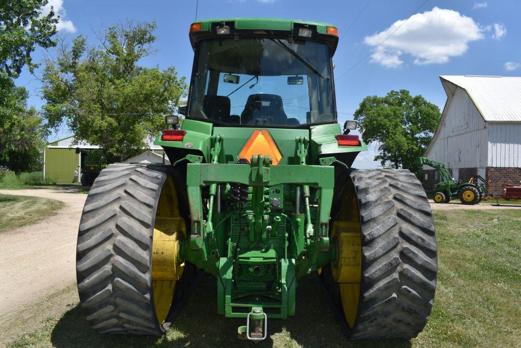 2001 John Deere 8410T, 6255 Hours, 24" Tracks, 3pt, Quick Hitch, 4 Hydraulic, 1000 PTO, Green Star