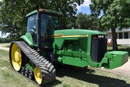 2001 John Deere 8410T, 6255 Hours, 24" Tracks, 3pt, Quick Hitch, 4 Hydraulic, 1000 PTO, Green Star