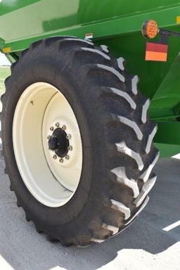 J&M Model 620-14 Grain Cart, 1000PTO, Roll Tarp, DT712 Radial Tires, Tractor Lug, Digi Star Scale,