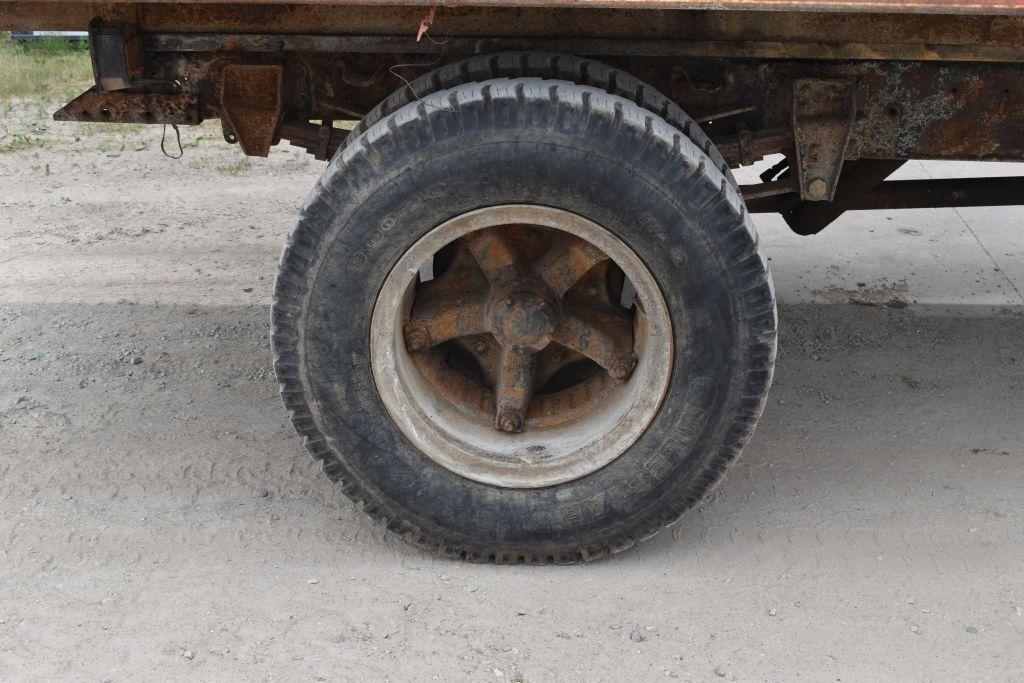 1977 Chevy C-65 Single Axle Grain Truck 366 Gas, 4x2 Speed, 16' Scott Steel Box & Hoist, 132,566