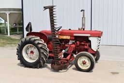 IHC 240 Utility Tractor, Gas, Open Station Fenders, 14.9 x 24 Tires W/ IHC #6 Mounted Sickle Mower
