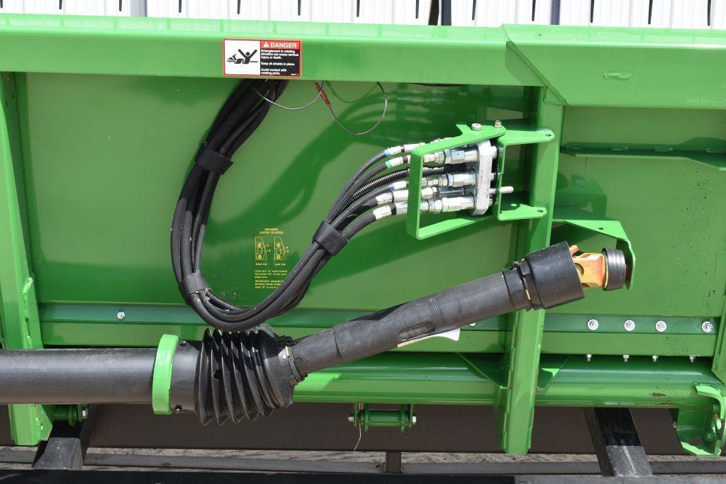 2014 John Deere 630F Bean Head, HydroFlex, 30', Full Poly, Stubble Light, Full Finger, 3" Cut,