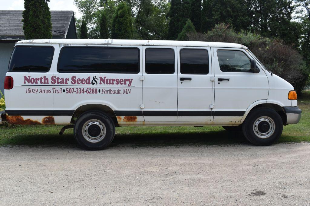 2001 Dodge Ram 3500 Cargo Van, Auto, 5.9L V8, 4 Bench Seats, 71,601 Actual Miles, Runs