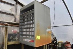 Modine model PA225AB natural gas hanging heater, 225,000 btu input, located in GH 9