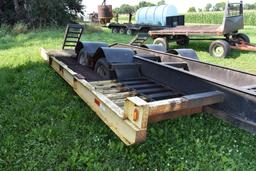 Sprayer trailer 18' x 140" tandem dual wheels, ramps, electric over hydraulic brakes, ag use only