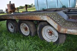 16' x 120" Tri Axle combine trailer, ramps, ag use only