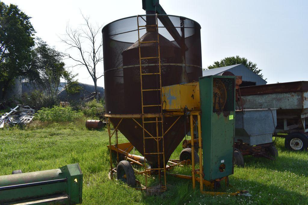 PTO Drive grain dryer, LP gas, on transport