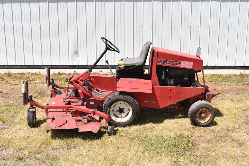 Toro 322D Ground Master front deck mower, diesel, 72" deck, 3246 hours, runs good