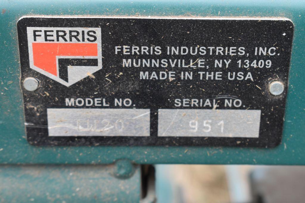 Ferris Model TW-20 lawn mower, 327 Hours, 20hp., 61" Deck