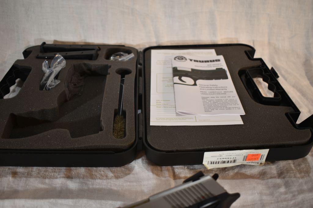Taurus PT 809, Cal. 9mm, Nebo Protec Laser, (2) 17 Round Magazines, Case, Cleaning Rod,