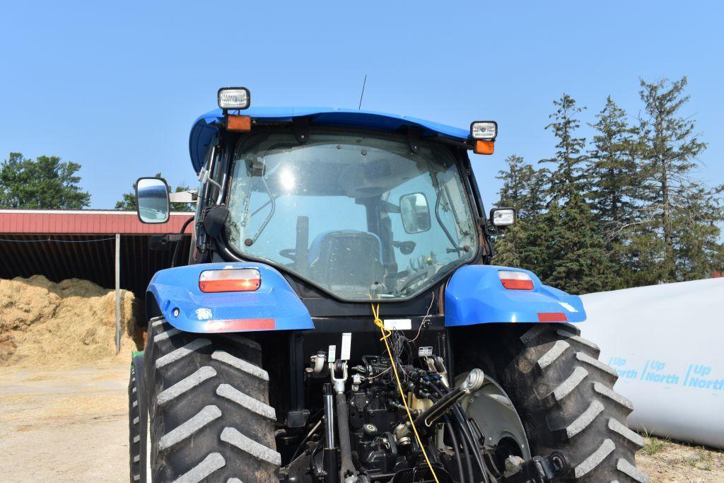 New Holland T6050 MFWD Tractor, NH840TL Delta Loader with Euro Hookups, 6971 One Owner