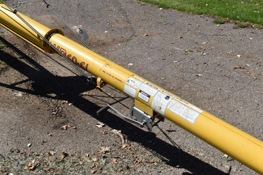 Westfield WR60-61 Grain Auger, 6"x61', 5HP Single Phase Motor, Good Condition, SN: 145019