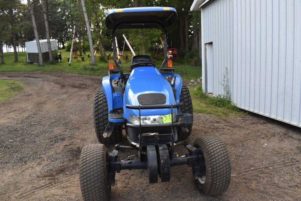 New Holland TC45D AWD Compact Utility Tractor, Open Station, 2431 Hours, 3pt., ROPS w/Canopy,