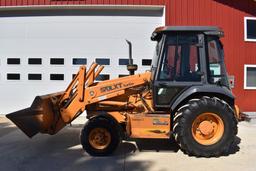 Case 570 LXT Turbo Loader Tractor, 4x4 Full Cab, LH Reverser, 2 Rear Hydraulic, Power Quick