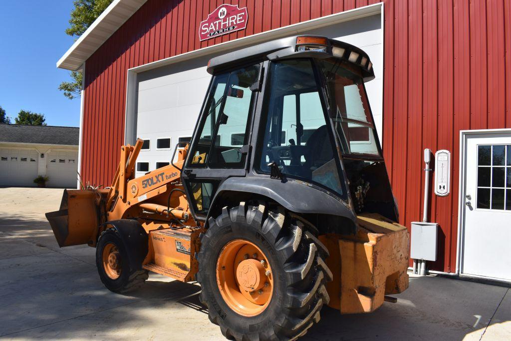 Case 570 LXT Turbo Loader Tractor, 4x4 Full Cab, LH Reverser, 2 Rear Hydraulic, Power Quick