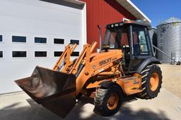 Case 570 LXT Turbo Loader Tractor, 4x4 Full Cab, LH Reverser, 2 Rear Hydraulic, Power Quick