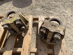 (2) 9 Bolt Dual Axle Hubs, 3 5/8 inch axle