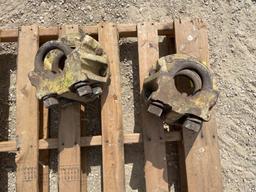 (2) 9 Bolt Dual Axle Hubs, 3 5/8 inch axle