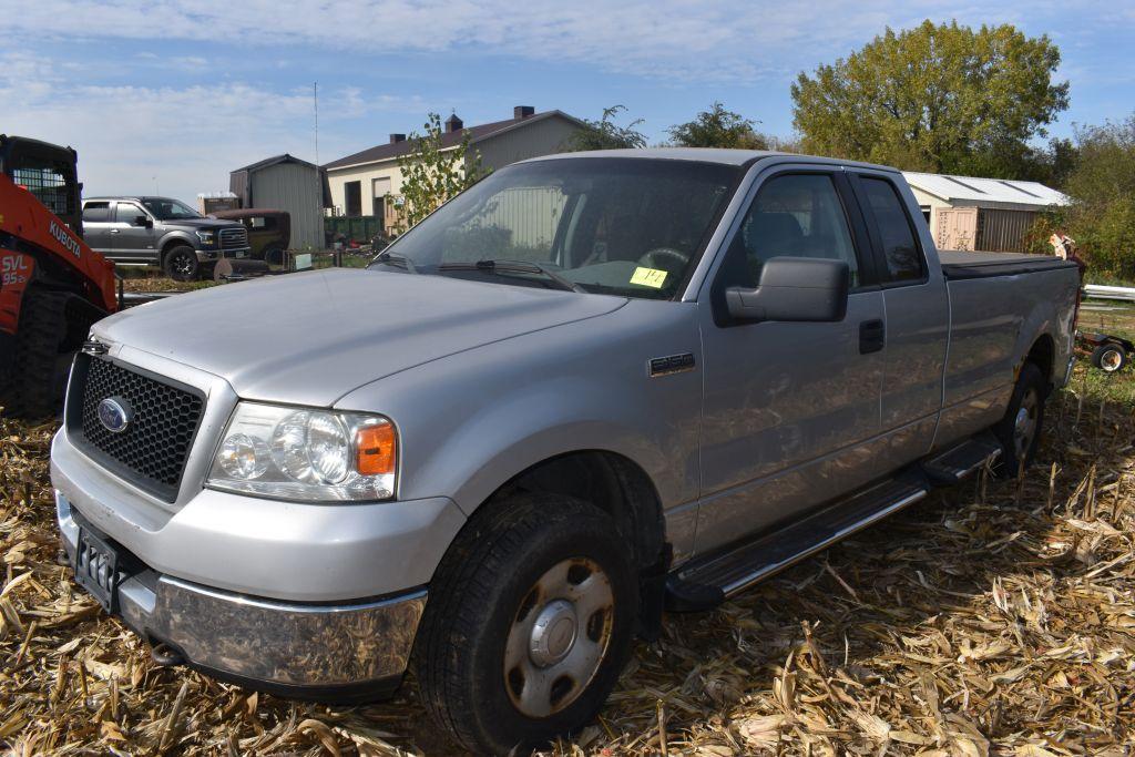 2005 Ford F150 XLT Pickup, 4x4 5.4 Liter Triton, Long Box, Extended Cab With 4 Doors, 244,909