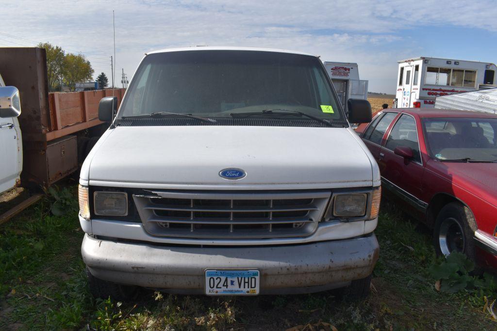 1995 Ford Cargo Van, Auto, Very Rusty, Non-running