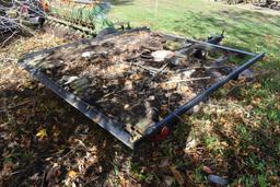 Two Place Single Axle Snowmobile Trailer Frame, no title, no registration...