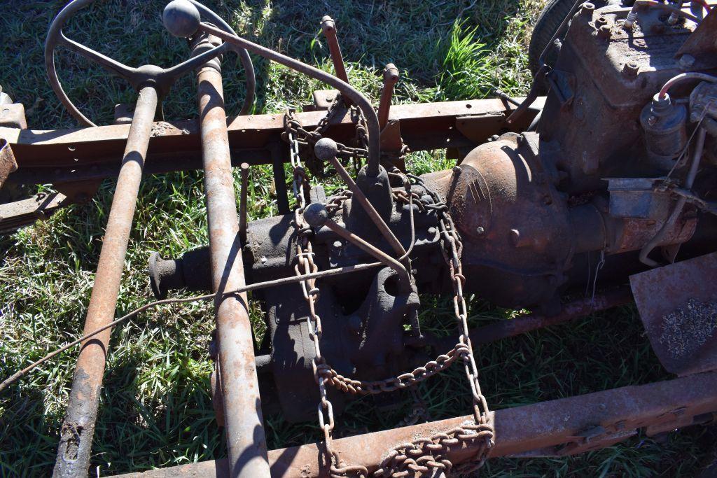 Willys Jeep Rolling Chassis with 4 Cylinder Engine stamped Willys, no title, no registration...