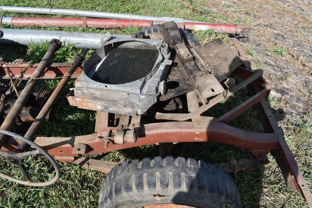 Willys Jeep Rolling Chassis with 4 Cylinder Engine stamped Willys, no title, no registration...