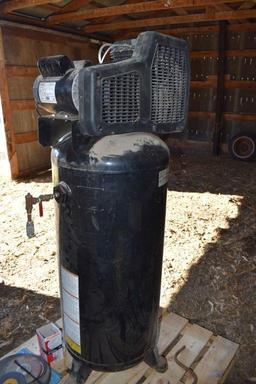 Sanborn 60 gallon upright air compressor, single phase