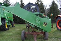 John Deere 920 Bean Head Platform, 20', 1.5" Cut, Poly Skids, Light Kit, Sells With Shop Built