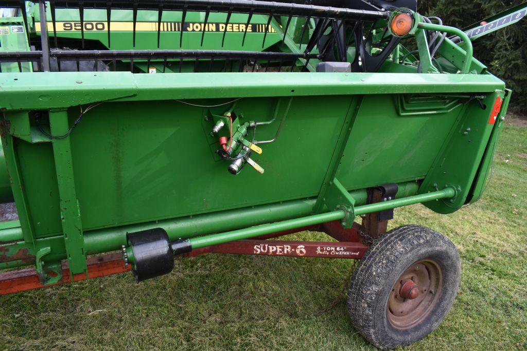 John Deere 920 Bean Head Platform, 20', 1.5" Cut, Poly Skids, Light Kit, Sells With Shop Built