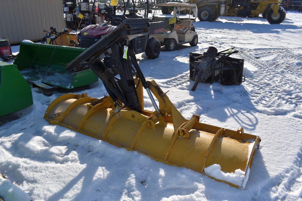 9' Snowplow With Trip Edge, Skid Loader Plate