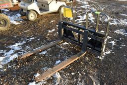 Walco Walk Thru Pallet Forks, 5,500lbs Capacity,