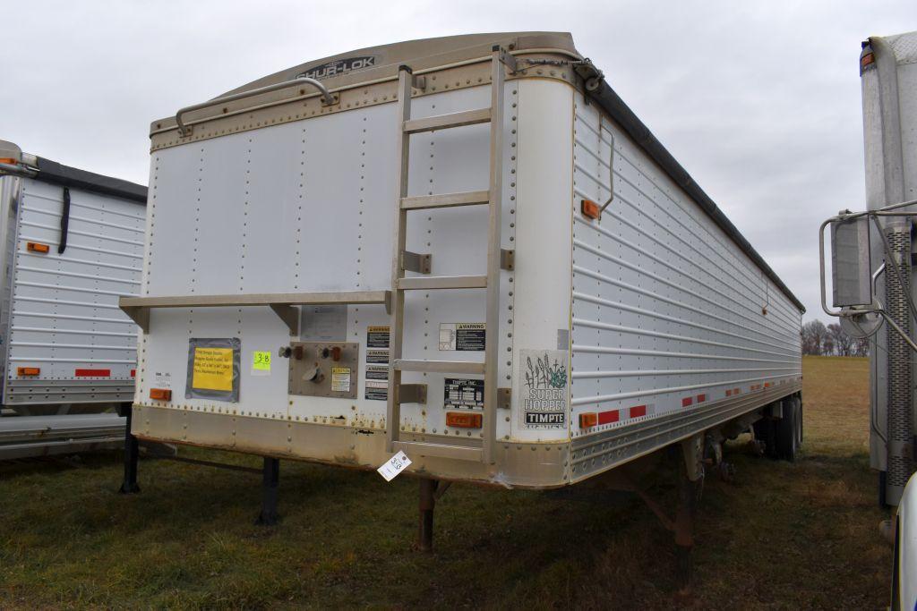 1998 Timpte Double Hopper Grain Trailer, Air Rids