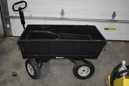 Strong Way Metal Frame, Poly Insert, 4 Wheel Wagon