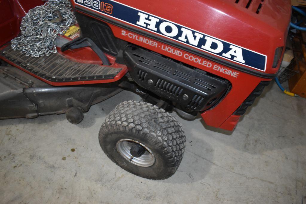 Honda Garden Tractor Model HT3813, 2 Cylinder Liquid Cooled, 38" Deck, Gear Drive, Non Running