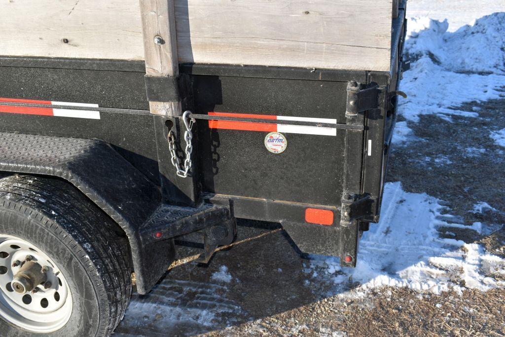 2016 Diamond C 16' dump trailer model 46ED, bumper hitch 2 5/16 ball, 12' interior box,