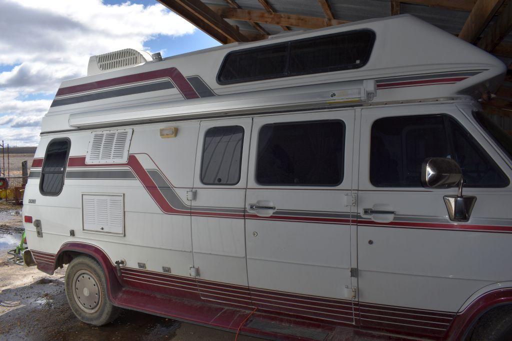 1993 Chevy Coachman 30 Van Motorhome, V8, Auto, Roof Air, Awning, Runs Good