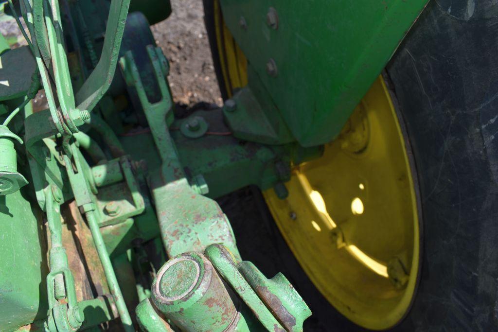 John Deere 730 Diesel Tractor, Electric Start, Fenders, 15.5x38 Tires At 75%, 3pt., Narrow Front,