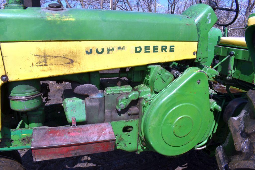 John Deere 730 Diesel Tractor, Electric Start, Fenders, 15.5x38 Tires At 75%, 3pt., Narrow Front,