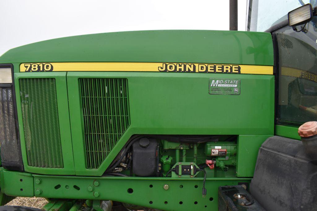 1997 John Deere 7810 2WD Tractor, 8430 Hours, Power Shift, Transmission Rebuilt At 7040 Hours,