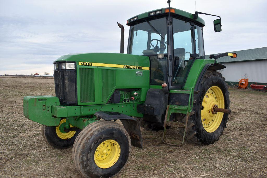 1997 John Deere 7810 2WD Tractor, 8430 Hours, Power Shift, Transmission Rebuilt At 7040 Hours,