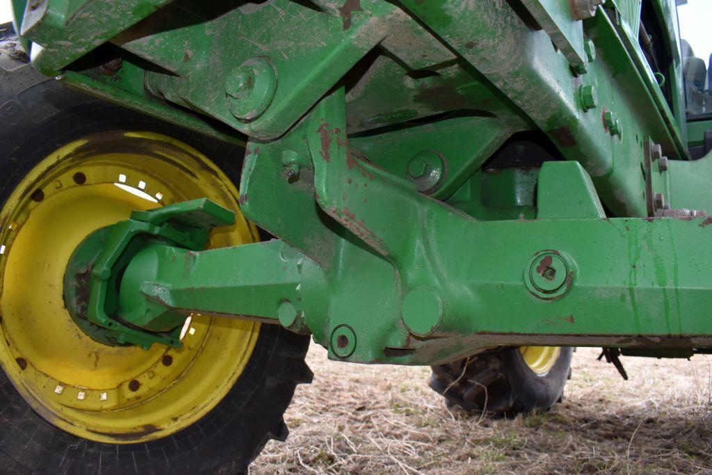 2002 John Deere 7410 MFWD Tractor With JD 740 Loader, 5054 Hours, Power Quad, LH Reverser