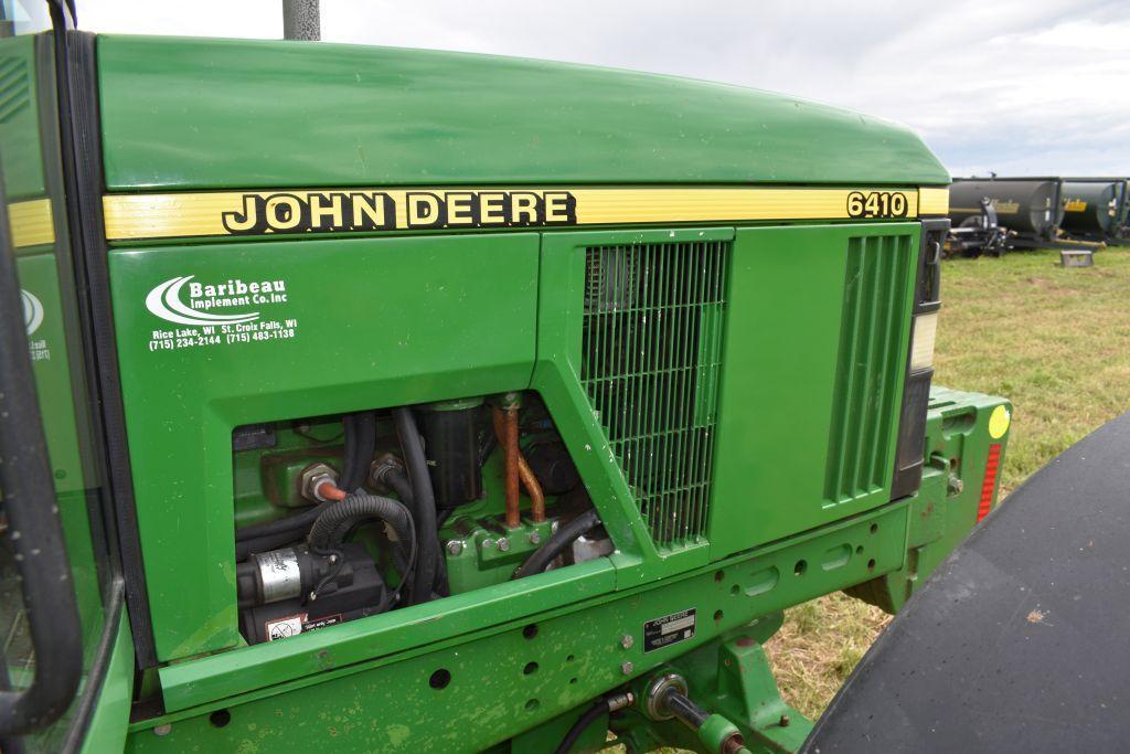 1999 John Deere 6410 MFWD Tractor, 6317 Hours, Quad Range, 480/80R38 Tires, 6 Front Weights